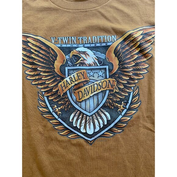 Vintage Harley Davidson V-Twin Tradition Cleveland Ohio T-shirt M3 - Picture 2 of 4